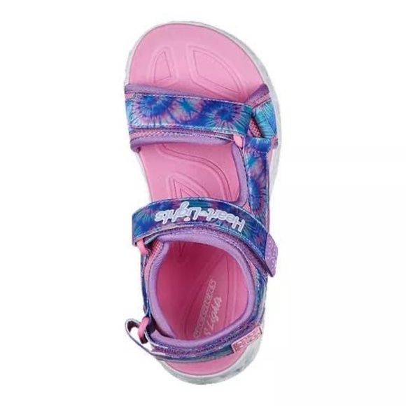 BRAND NEW youth girl skechers color groove light up sandals size 3Y (lights up) - Picture 5 of 9
